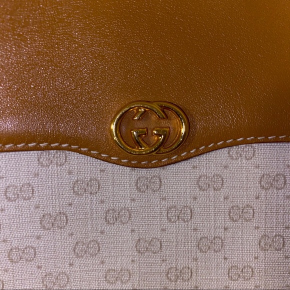 VNTG GUCCI crossbody leather handbag - Picture 3 of 7